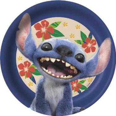 Imagem de Pratos Descartáveis de Papel para Aniversário Comemoração Lilo e Stitc