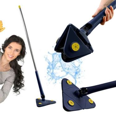 Imagem de Mop Triângulo De Cozinha Limpeza Ajustável Giratório 360 Limpa Chão Vi