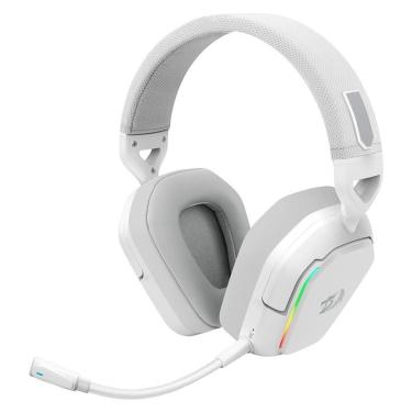 Imagem de Headset Gamer Sem Fio, Redragon Mira 7.1, RGB, Bluetooth, 2.4ghz, P3, Branco - H868W-Unissex