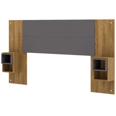 Imagem de Cabeceira Para Cama Box Casal E Solteiro Com Mesas Laterais Quioto V01 Nature Alasca - Lyam Decor