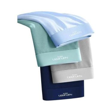 Imagem de Cuecas Boxer Masculinas plus Size De Seda Gelada 3A Antibacterianas Re