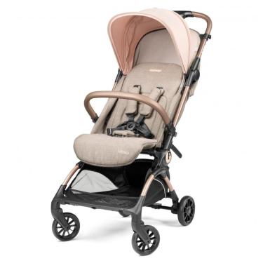 Imagem de Carrinho de Bebê Peg Perego Volo Mon Amour Bege e Rosa, Ultra Leve 5,44 kg, Dobrável Co...