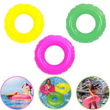 Imagem de Boia Inflável Infantil Criança Adulto Circular Decoração Pool Party Pr