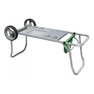 Imagem de Carrinho Mesa Multiuso Praia C/porta Copos Car0649 Botafogo - Botafogo