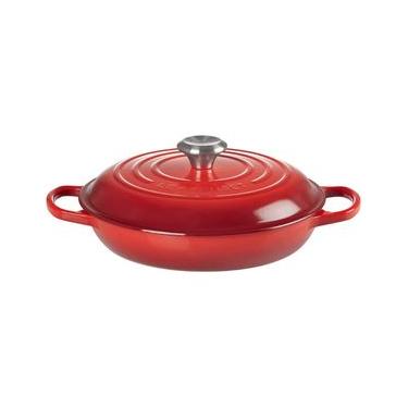 Imagem de CAÇAROLA BUFFET LE CREUSET SIGNATURE 30CM EM FERRO FUNDIDO VERMELHO 21180300602430