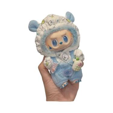 Imagem de Pijama Mini Kawaii Labubu Com Máscara Para Os Olhos, Conjunto De Três 