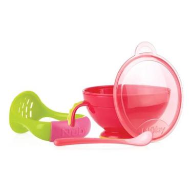 Imagem de Preparador De Papinhas Amassador Com Tampa E Colher Nûby - Nuby, Verme