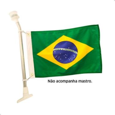 Imagem de 208 Bandeira Brasil 47x33cm Poliéster Para Barco Lancha - Banderart