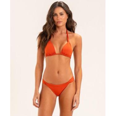Imagem de Biquíni Cortininha Básico Liso - APNEIA, Páprica, G