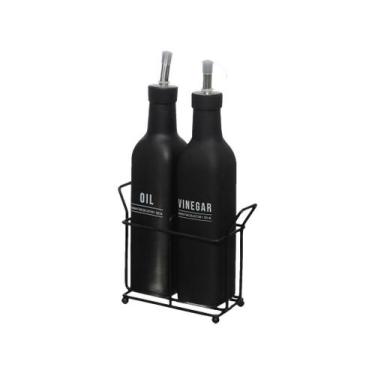 Imagem de Galheteiro Manhattan Suporte Porta Azeite Vinagre 300ml 2pc - Haüskraf