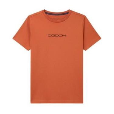 Imagem de Camiseta Ogochi Infantil Laranja Concept logo Og Basic 10/18-Masculino