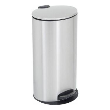 Imagem de Lixeira Cozinha 28l Prata Inox 64x31cm Abertura Com Pedal