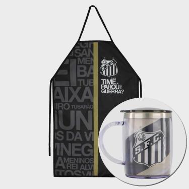 Imagem de Kit AventalCaneca termica Santos Masculino-Masculino