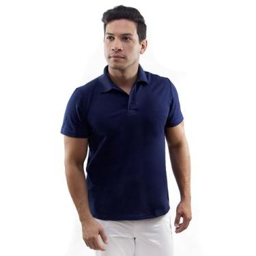 Imagem de Camisa masculina polo - Demorgan Uniformes, Marinho, P
