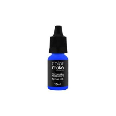 Imagem de Tinta Aerógrafo Airbrush Maquiagem Artística 10ml Colormake Tattoo Cos