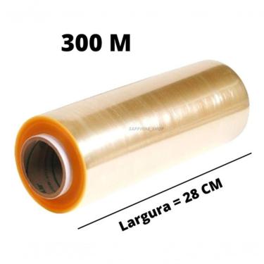 Imagem de Plástico Filme Pvc Plastico 28cm X 300m para Embalagem Alimentícia Transparente Higipack