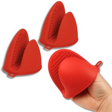 Imagem de Luva Térmica de Silicone Bico de Pato para Proteção das Mãos em Altas Temperaturas Resistente ao Calor Uni Home