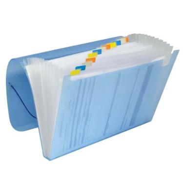 Imagem de Pasta Sanfonada A4 OEM 12 Divisórias ACP com Etiqueta para Organização de Documentos Formato A4