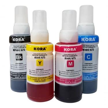 Imagem de Kit 20 Refil De Tinta T664 Para Epson L120 L310 L355 L380