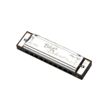 Imagem de Gaita Diatônica Fender Blues Deluxe Em Ré (d) Prata