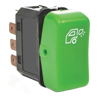 Imagem de Tecla Acionadora de Luz Externa da Cabine Modelo F103 para Caminhões Mercedes-Benz Acionamento Prático Universal