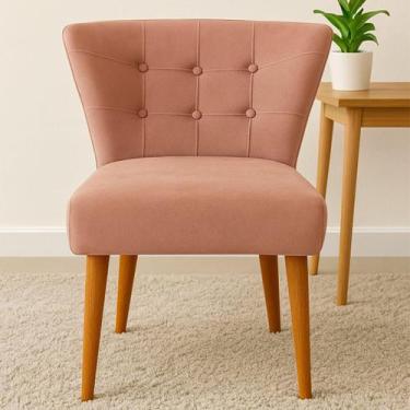 Imagem de Cadeira Decorativa Pétala Palace Veludo Sala Jantar Recepção - Impactu