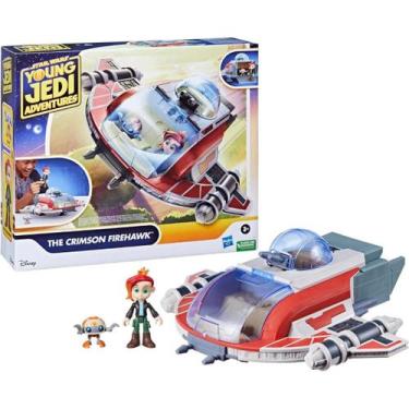 Imagem de Nave Hasbro Star Wars As Aventuras Do Jovens Jedi The Crimson Firehawk