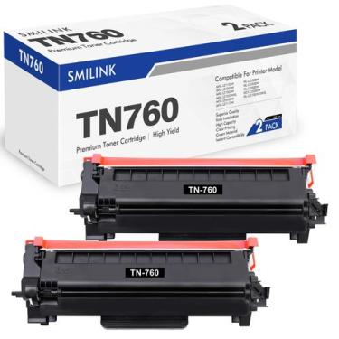 Imagem de Cartucho de toner SMILINK TN760 preto compatível com Brother