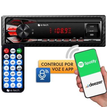 Imagem de Radio Automotivo Mp3 Player Bluetooth 2 Usb Carrega Celular - OESTESOM