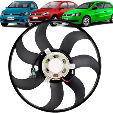 Imagem de Eletroventilador Ventoinha Vw Gol saveiro voyage G5 g6 Com Ar condicio