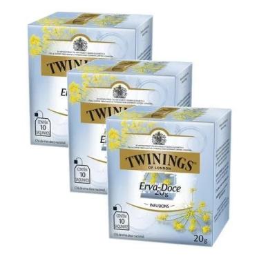 Imagem de Kit 3 Chá Twinings Erva Doce 20g - 3 Unidades