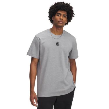 Imagem de Camiseta de Basquete Under Armour Curry Hvyweight Logo Tee-Masculino