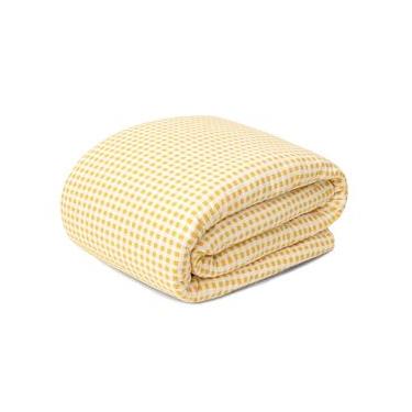 Imagem de Duvet Mini Vichy Mostarda 200 Fios King Amarelo
