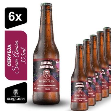 Imagem de Cerveja Berggren Sour Amora 355ml Kit 6 unidades - Cervejaria Berggren