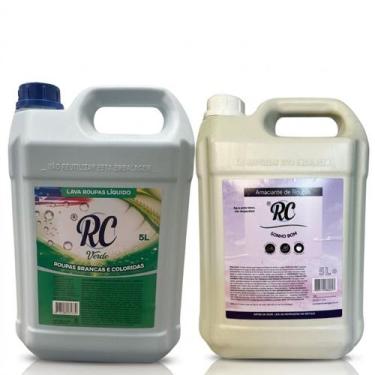 Imagem de Kit RC Sabão Liquido Verde 5LT e Amaciante Sonho Bom 5LT - RC PRODUTOS