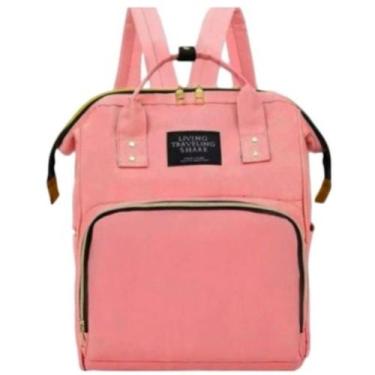 Imagem de Mochila Maternidade Bolsa Mamãe Bebê Multifunção JIMMY cores:rosa - oe