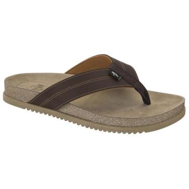 Imagem de Chinelo BR Sport Masculino Anatômico Macio e Antiderrapante, Marrom, 3