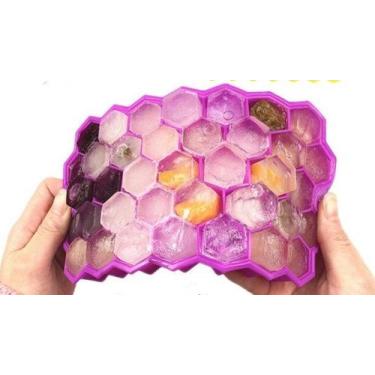Imagem de Forma de Gelo com 37 Cavidades Modelo Colmeia de Silicone - KOPECK, Ro