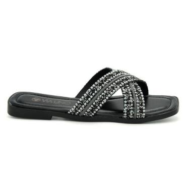 Imagem de Tamanco Original Via Uno Leve Rasteira Flatform Feminino 044, 35, Pret