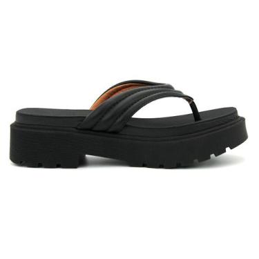 Imagem de Tamanco Vizzano Original Plataforma Papete Feminino 126, 36, Preto