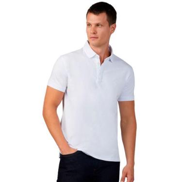 Imagem de Camisa Polo Dudalina Regular Pima Ou24 Branco Masculino, XGG