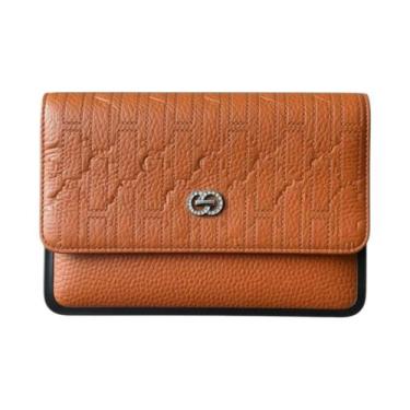 Imagem de Bolsa Feminina Clutch Transversal - PAES MAGAZINE, Marrom