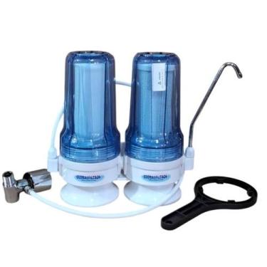 Imagem de Filtro purificador agua cristal parede e balcao DUAL227TRPB - GLOBALFI