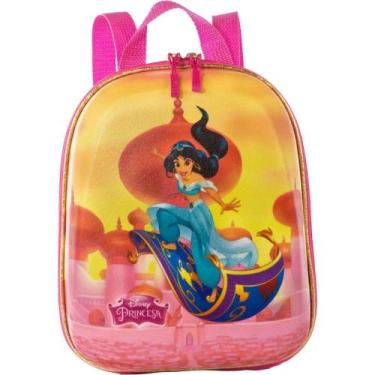 Imagem de Lancheira Costas 3D Princesa Jasmine Impermeável Meninas - Maxtoy