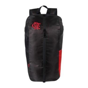 Imagem de Mochila De Costas Esportiva Flamengo Wide Porta-Tênis - Xeryus, Preto