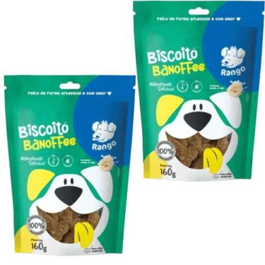 Imagem de Kit biscoito cães natural banoffee 2x160grs rango