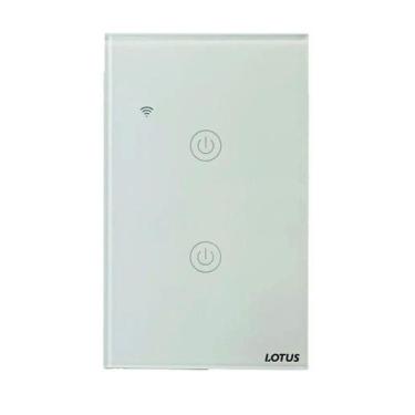 Imagem de Interruptor Inteligente Wifi 2 Botões Touch 4x2 Alexa Tuya Smart Life 