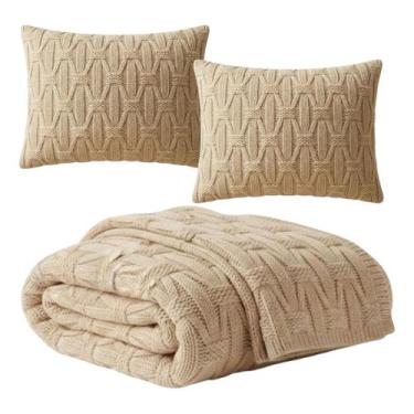Imagem de Kit 3 Peças Peseira King Size 2 Capas Almofadas 45x45cm - Vernary, Are