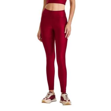 Imagem de Calça Legging Caju Brasil Glow Com Bolso, G, Vermelho carmim