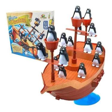 Imagem de Jogo Pinguim Pirata Navio Equilibrista Brinquedo - Art Brink